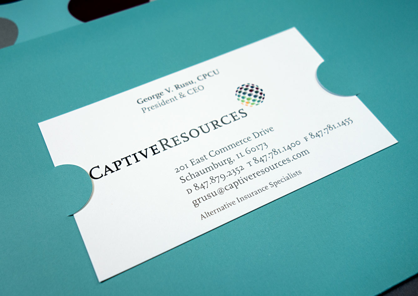 captive-resources_business-card.jpg Art Direction by: Bart Crosby, Crosby Associates